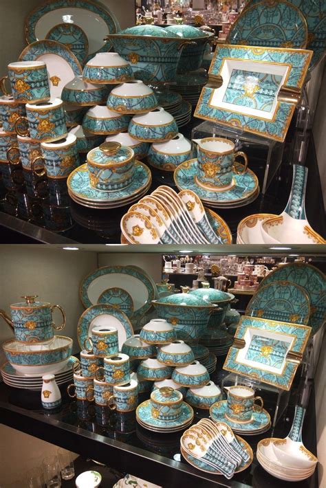 replica versace plate set|versace dinnerware set costco.